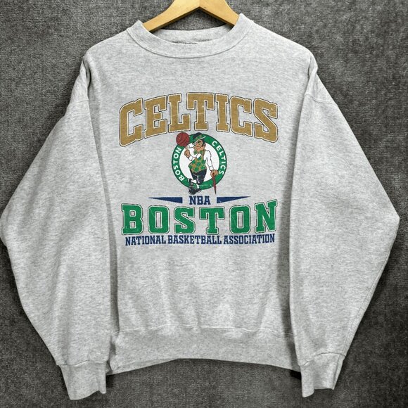 Vintage 90s Boston Celtics Basketball Sweatshirt, Boston Celtics Crewneck Shirt. - Picture 1 of 2